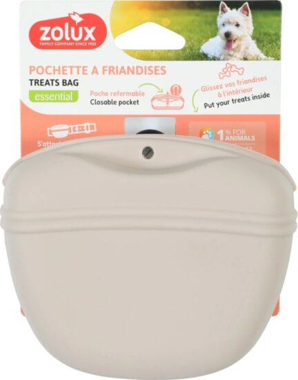 Zolux Szilikon Mágneses Kutyaeledel Táska - Bézs
