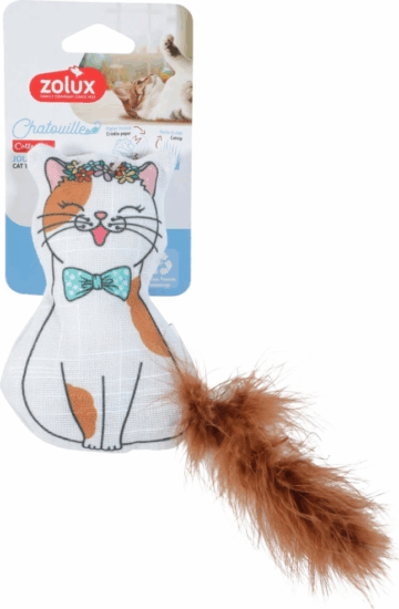 Zolux Macskajáték tollal és macskamentával 13cm