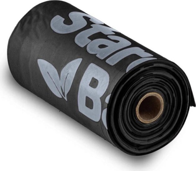 Starch Bag Bio Komposztálható Kutyaürülék zacskó 1 tekercs - Fekete Starch Bag Bio Komposztálható Kutyaürülék zacskó 1 tekercs - Fekete