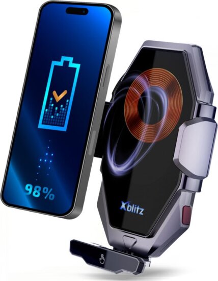 Xblitz FX8 Univerzális Mobiltelefon autós tartó/töltő - Fekete Xblitz FX8 Univerzális Mobiltelefon autós tartó/töltő - Fekete