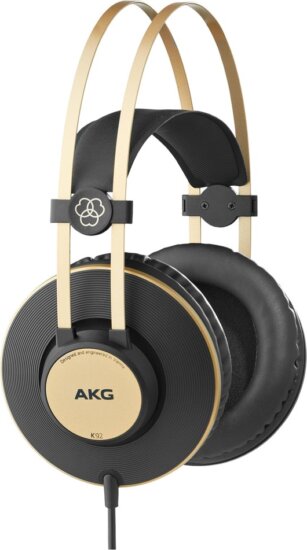 AKG K92 Vezetékes Stúdió Fejhallgató - Fekete/Arany AKG K92 Vezetékes Stúdió Fejhallgató - Fekete/Arany