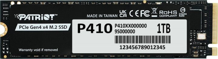 Patriot Viper P410 P410P1TBM28H 1TB 5GB/s SSD