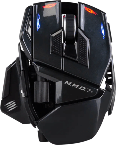 Mad Catz M.M.O. 7+ Wireless Gaming Egér - Fekete
