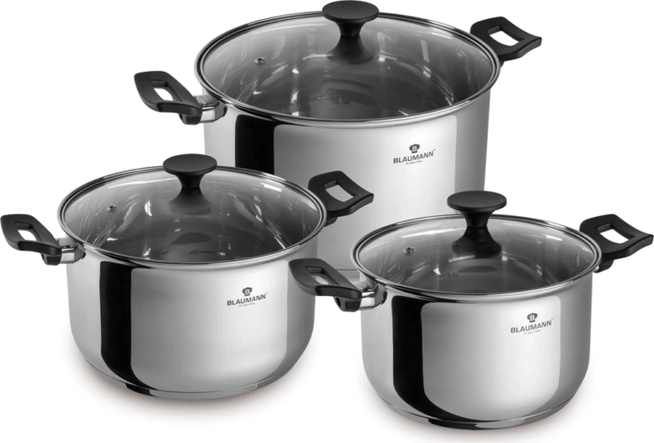 Blaumann BL-3862 Rozsdamentes Acél Edénykészlet - Inox (6 részes)