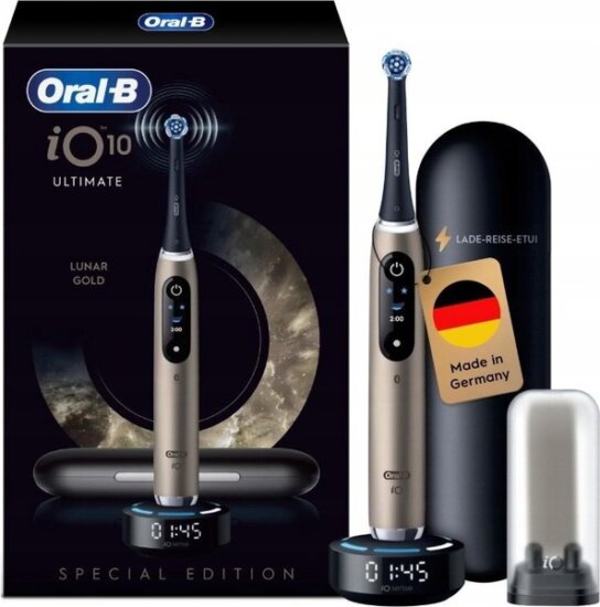 Braun Oral-B iO Series 10 Lunar Gold elektromos fogkefe - Arany / Fekete