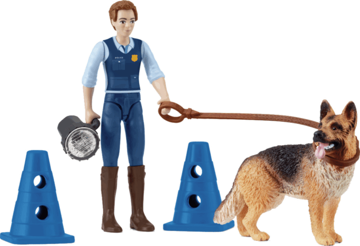 Schleich 81466 Pocket Set! Rendőr kutyával figura szett Schleich 81466 Pocket Set! Rendőr kutyával figura szett