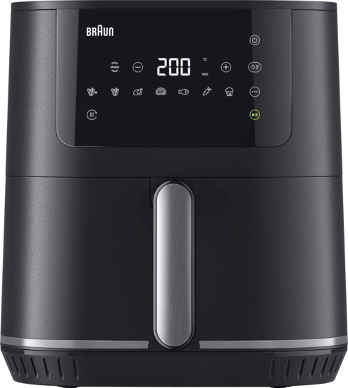 Braun HF 5034I MultiFry 5 AirFryer Forrólevegős sütő 6L 1700 Watt - Fekete