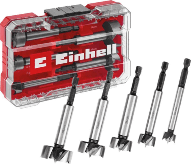 Einhell Forstner M-Case Fa fúrószár készlet Ø15/20/25/30/35mm (5db/csomag)