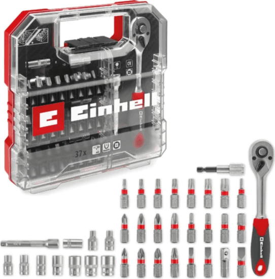 Einhell 109022 L-Case PH + PZ + SL + TORX Bit készlet 37 darabos
