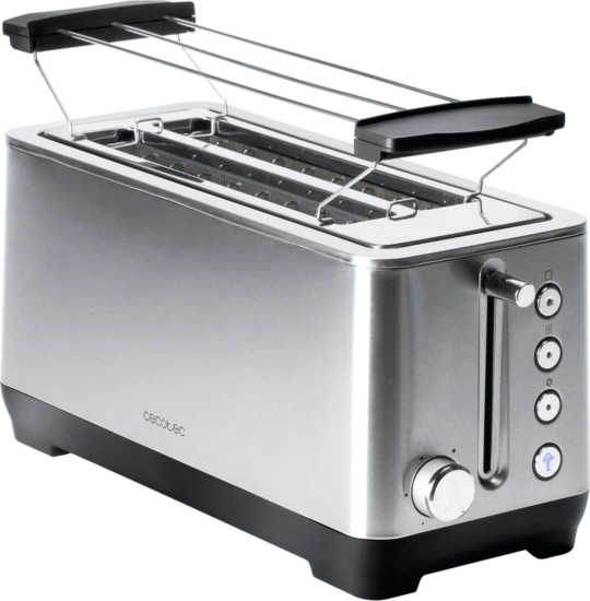 Cecotec 3086 4 szeletes kenyérpirító 1600W - Inox Cecotec 3086 4 szeletes kenyérpirító 1600W - Inox