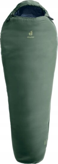 Deuter 370172523491 Orbit Bal cipzáras Hálózsák 220 x 80 cm ( -23°C. / 1 °C) - Zöld