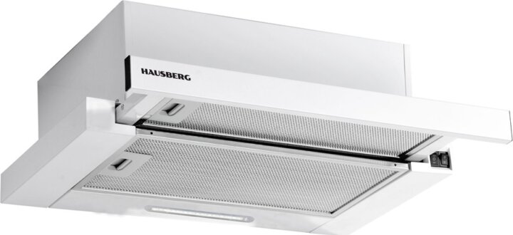 Hausberg HB-1280AB Teleszkópos beépíthető Páraelszívó Szagelszívó - Fehér