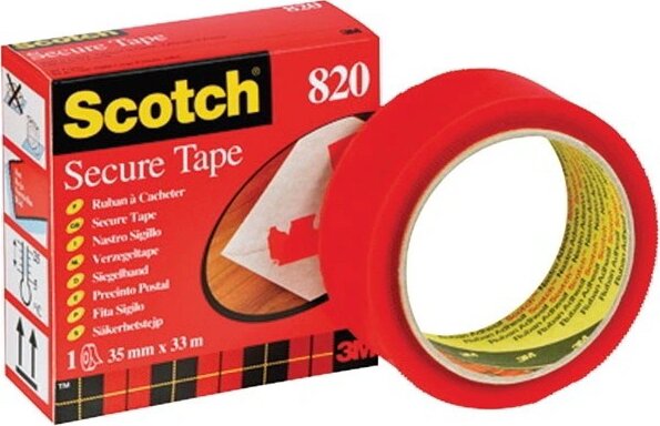 Scotch FT500013055 Biztonsági ragasztószalag 35mm x 33m - Piros Scotch FT500013055 Biztonsági ragasztószalag 35mm x 33m - Piros