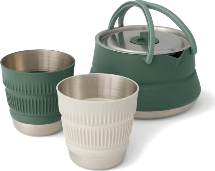 Sea to Summit Rozsdamentes acél Vízforraló / Fözőkészlet 1,6L 3 részes - Zöld/Fehér Sea to Summit Rozsdamentes acél Vízforraló / Fözőkészlet 1,6L 3 részes - Zöld/Fehér