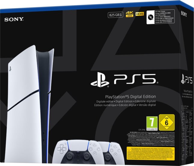 Sony Playstation 5 Slim Digital Edition 825 GB Játékkonzol - Fehér