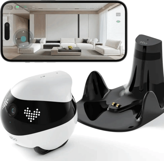 Enabot EBO Air 2 2K Okos Kisállat Figyelő kamera robot - Fehér