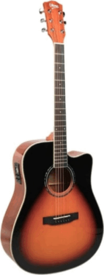 V-tone VEAG1 CE VS Vintage sunburst 4/4-es 6 húros Elektroakusztikus Gitár - Barna V-tone VEAG1 CE VS Vintage sunburst 4/4-es 6 húros Elektroakusztikus Gitár - Barna