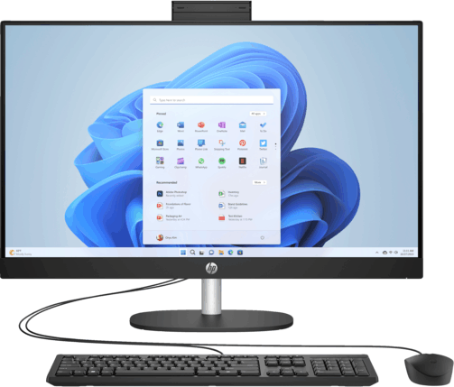 HP 27-cr0010nn AIO All-In-One Számítógép (27" FHD / Intel Core i3-N300 / 8GB / 512GB SSD)
