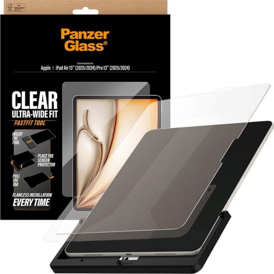 PanzerGlass Ultra-Wide Fit 12.9" Apple iPad Air 13 / iPad Pro 13 Tablet Kijelzővédő Üvegfólia