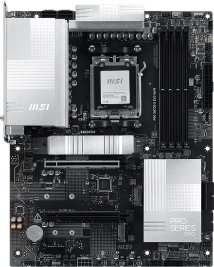 MSI PRO X870E-S EVO WIFI DDR5 AMD AM5 ATX Alaplap