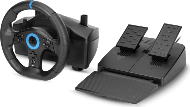 Spirit of Gamer RACE WHEEL PRO 5 Kormány és pedálok - Fekete (PC / PS4/5 / XBOX X/S/One)