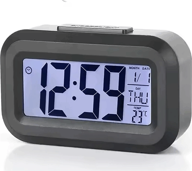 TOO DC-102-B Digitális Ébresztőóra - Fekete