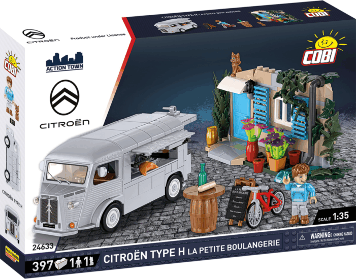 Cobi 24633 Citroen Type H "La Petite Boulangerie" 1 figurával 397 darabos építőjáték