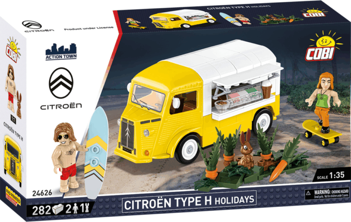Cobi 24626 Citroen Type H Holidays Autó 2db figurával 282 darabos Építőjáték
