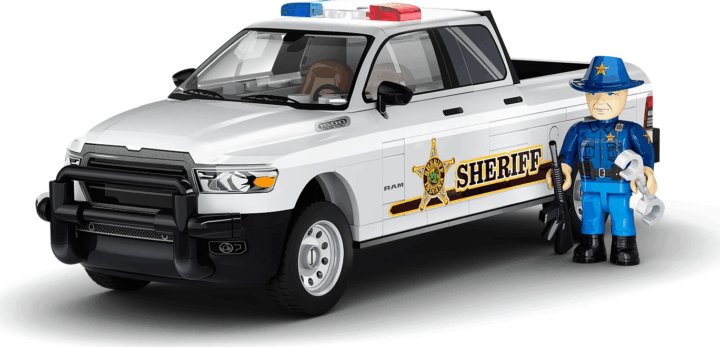 Cobi 24658 RAM 1500 Sheriff autó figurával 211 darabos Építőjáték
