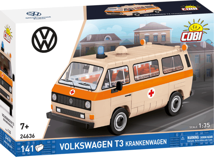 Cobi 24636 Volkswagen T3 Mantőautó 141 darabos műanyag makett 1:35