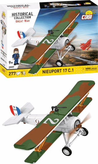Cobi 2997 Nieuport 17 C.1 Repülőgép pilótával 277 darabos építőjáték