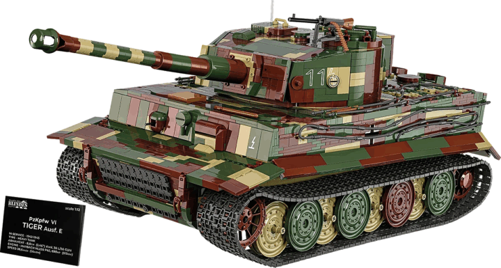 Cobi 2807 Panzerkampfwagen VI Tiger Ausf. E Executive Edition Tank 8000 darabos műanyag makett 1:12