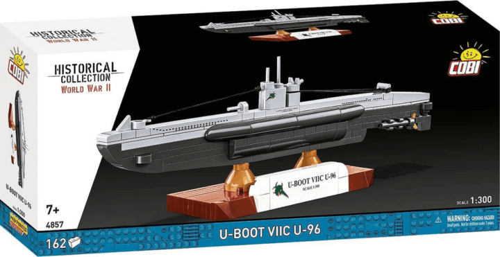 Cobi 4857 U-Boot VIIC U-96 hajó 162 darabos műanyag makett 1:300