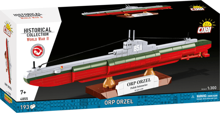 Cobi 4855 ORP Orzeł Hajó 193 darabos műanyag makett 1:300