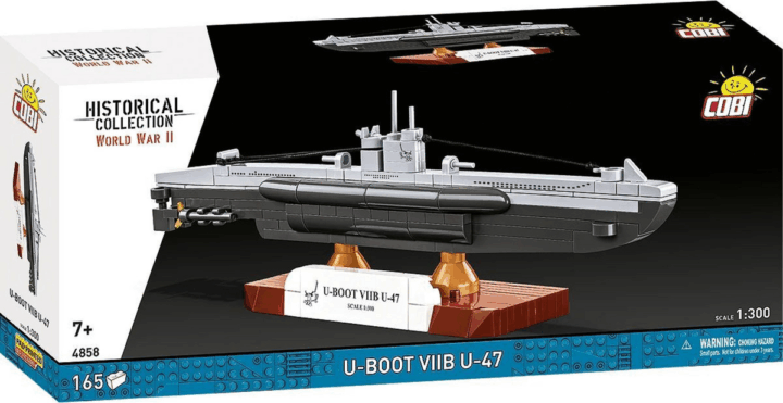 Cobi 4858 U-Boot VIIB U-47 Tengeralattjáró 165 darabos műanyag makett 1:300