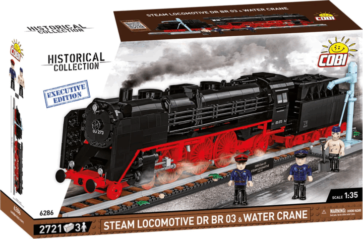 Cobi 6286 DR BR 03 Executive Edition Gőzmozdony és Vízdaru 3 figurával 2721 darabos építőjáték