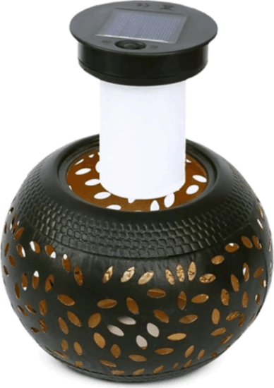 Garden of Eden 13010 Napelemes Kerti Asztali Dekor Lámpa - Fekete