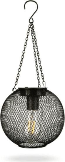 Garden of Eden 11256 Napelemes Felakasztható LED Kerti lámpa - Fekete
