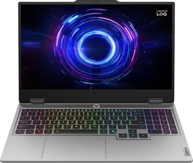 Lenovo LOQ 15IRX10-83JE00QPHV Laptop Szürke (15,6" / Intel Core i7-13700HX / 32GB / 1TB M.2 SSD / Nvidia GeForce RTX 5050)