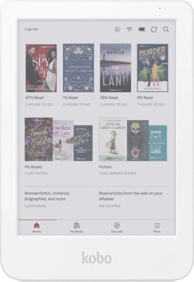 Kobo Clara Colour 6" 16GB E-book olvasó - Fehér