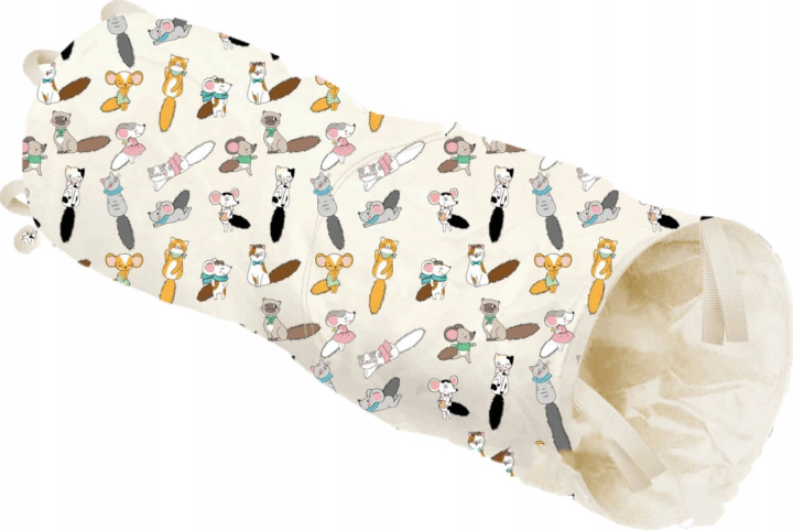 Zolux Macska alagút macskajáték 50cm - Mintás