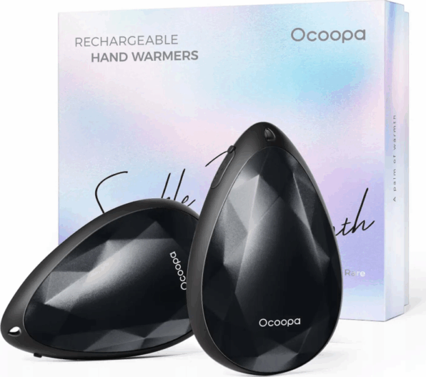 Ocoopa UT3041 Elektromos kézmelegítő 2 x 2000 mAh - Fekete