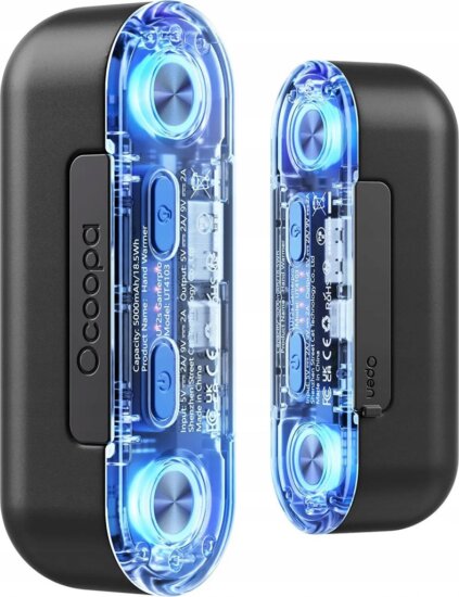 Ocoopa UT4103 Powerbank / Kézmelegítő 2x 5000mAh 18W - Fekete