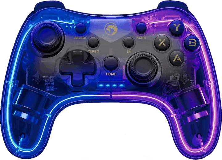 Marvo Ghost 40 RGB Wireless Kontroller Gamepad (PC / Switch / iOS / Android) - Átlátszó