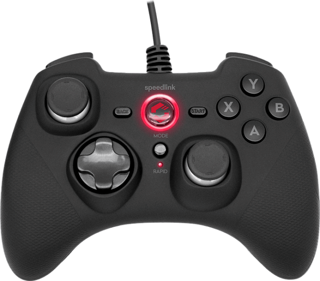 Speedlink RAIT Vezetékes Kontroller Gamepad (PC / PS3 / Switch) - Fekete