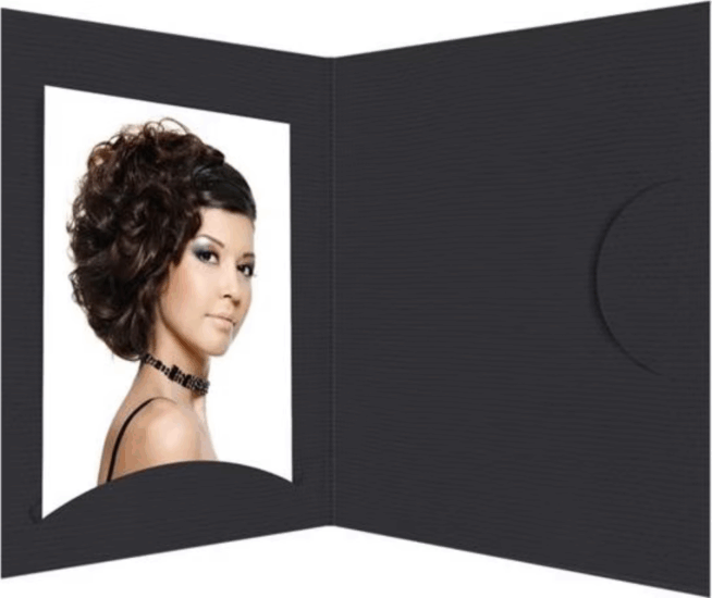 Daiber Portrait Folders 10x15 cm Fotómappa 100 db - Fekete