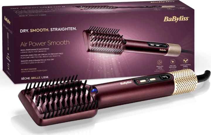 BaByliss AS6400E Elektromos Hajformázó Kefe 900 Watt - Mályva