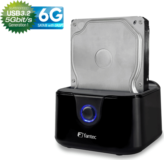 FANTEC DS-X1U3-Glanz USB 3.2 Gen1 HDD / SSD dokkoló állomás