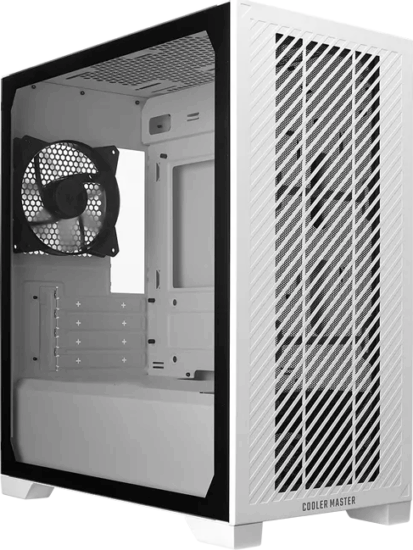 COOLER MASTER Elite 301 White Lite Mini torony Számítógépház + 1db 120mm ventilátor - Fehér