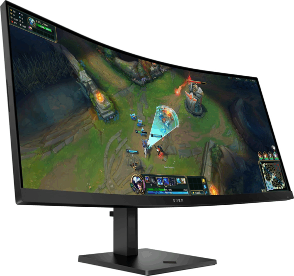 HP 34" OMEN 21:9 WQHD VA LCD Ívelt Gaming Monitor - Fekete